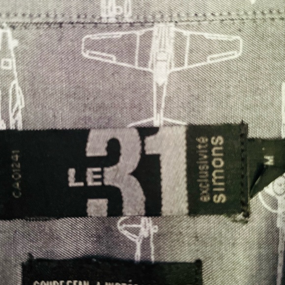 Shirt sleeve gray with planes - Picture 2 of 4